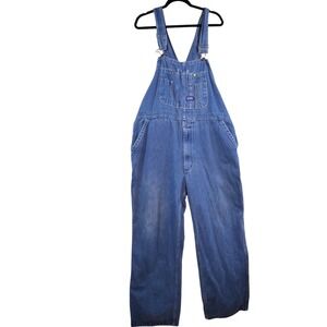 Big Smith‎ Men's 4X32 Denim Bib Overalls Blue Workwear Big & Tall